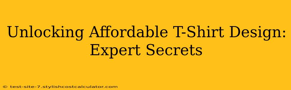 Unlocking Affordable T-Shirt Design: Expert Secrets